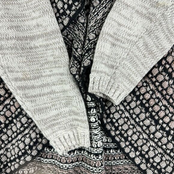 Anthropologie Sioni Open Cardigan Womens Medium Mixed Print Casual LS Cozy Boho* - Picture 4 of 10